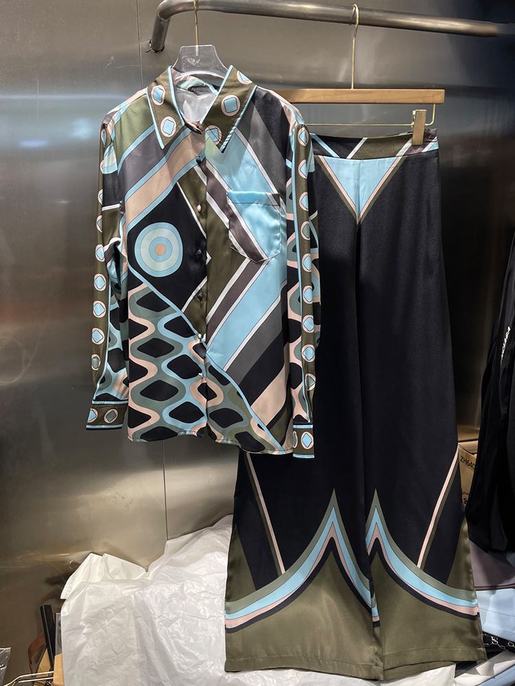Retro geometric positioning pr - Silk Blouse Button 评论和价格
