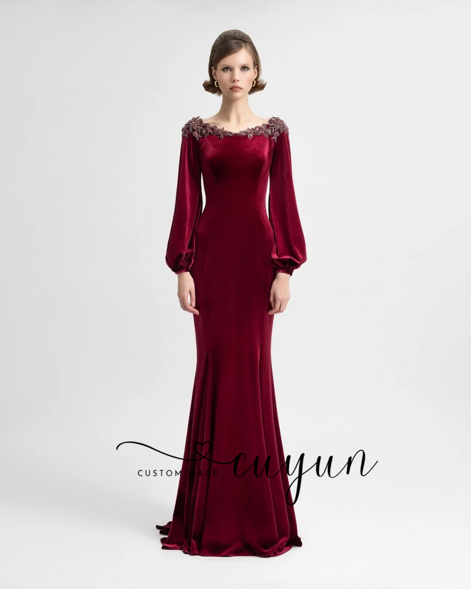 CUYUN Customized Semi-Mermaid  - Women'S Semi Formal Evening Wear 评论和价格