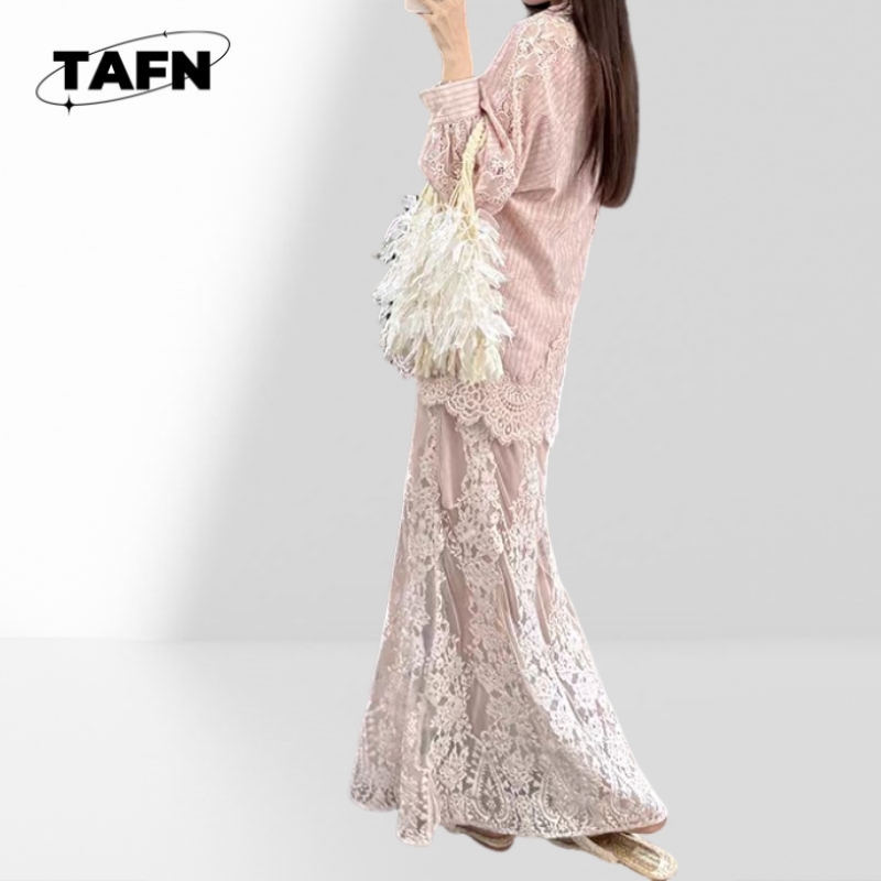 Ladies Fashion Skirt Soft Fabr - Silk Blouse Button 评论和价格